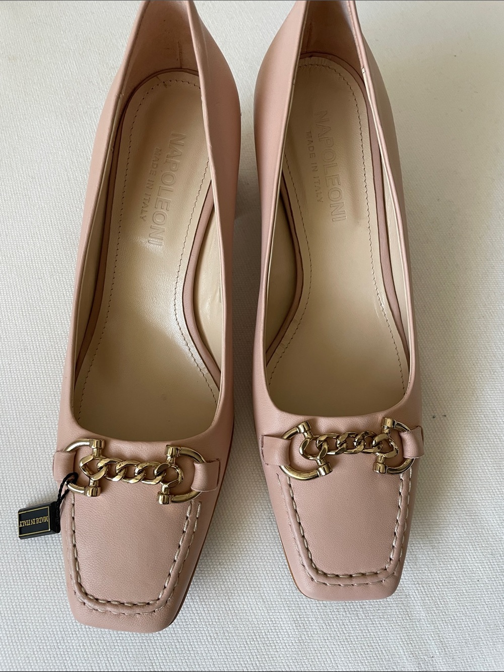 Napoleoni Pink Leather Women’s Flats